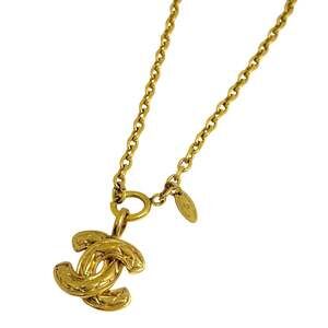 Chanel Cc Logo Chain Pendant Necklace #244034C13B